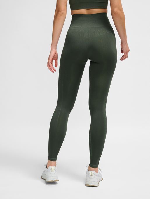 hummel TIF SEAMLESS HIGH WAIST TIGHTS - CLIMBING IVY