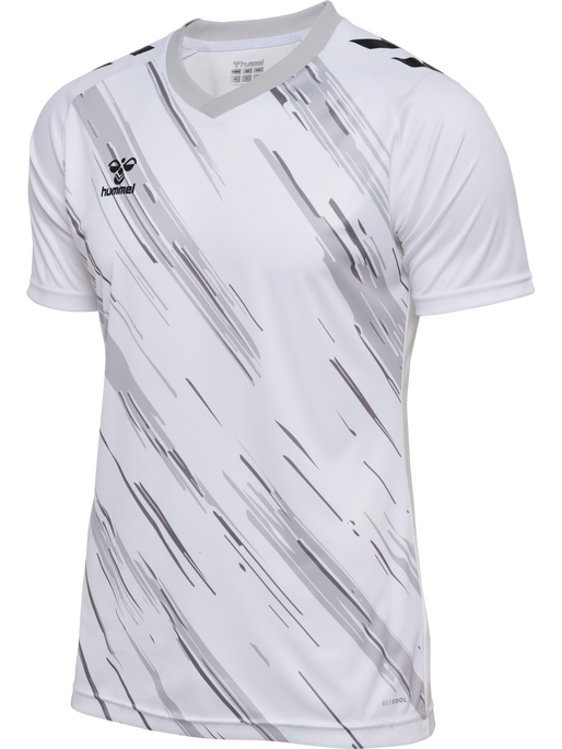 hmlMATCH TRIUMPH JERSEY S/S, WHITE/STEEL GRAY, packshot