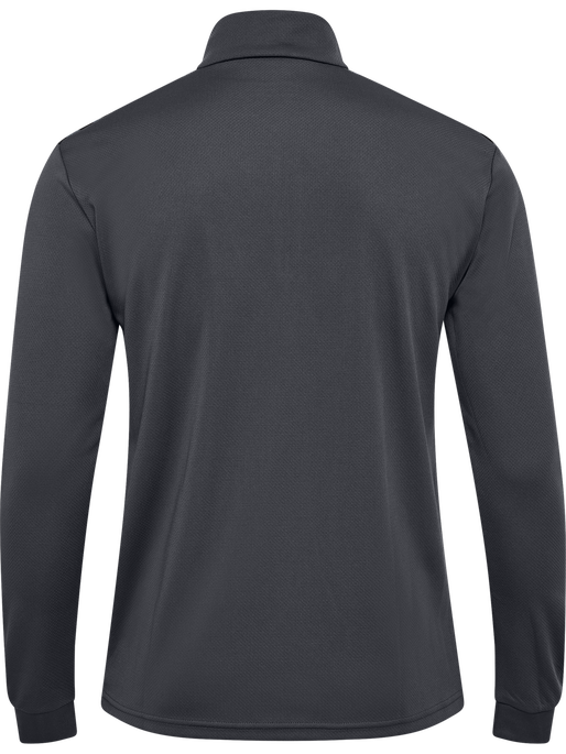 hmlAUTHENTIC HALF ZIP SWEAT, ASPHALT/SULPHUR SPRING, packshot