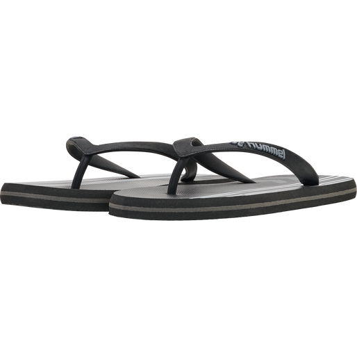MULTI STRIPE FLIP FLOP, BLACK, packshot
