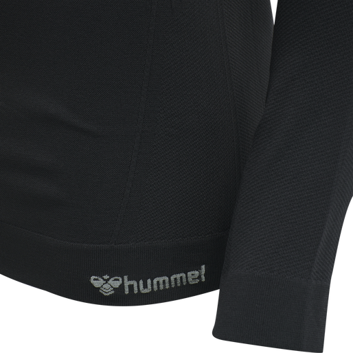 hummel STROKE SEAMLESS T-SHIRT L/S - BLACK