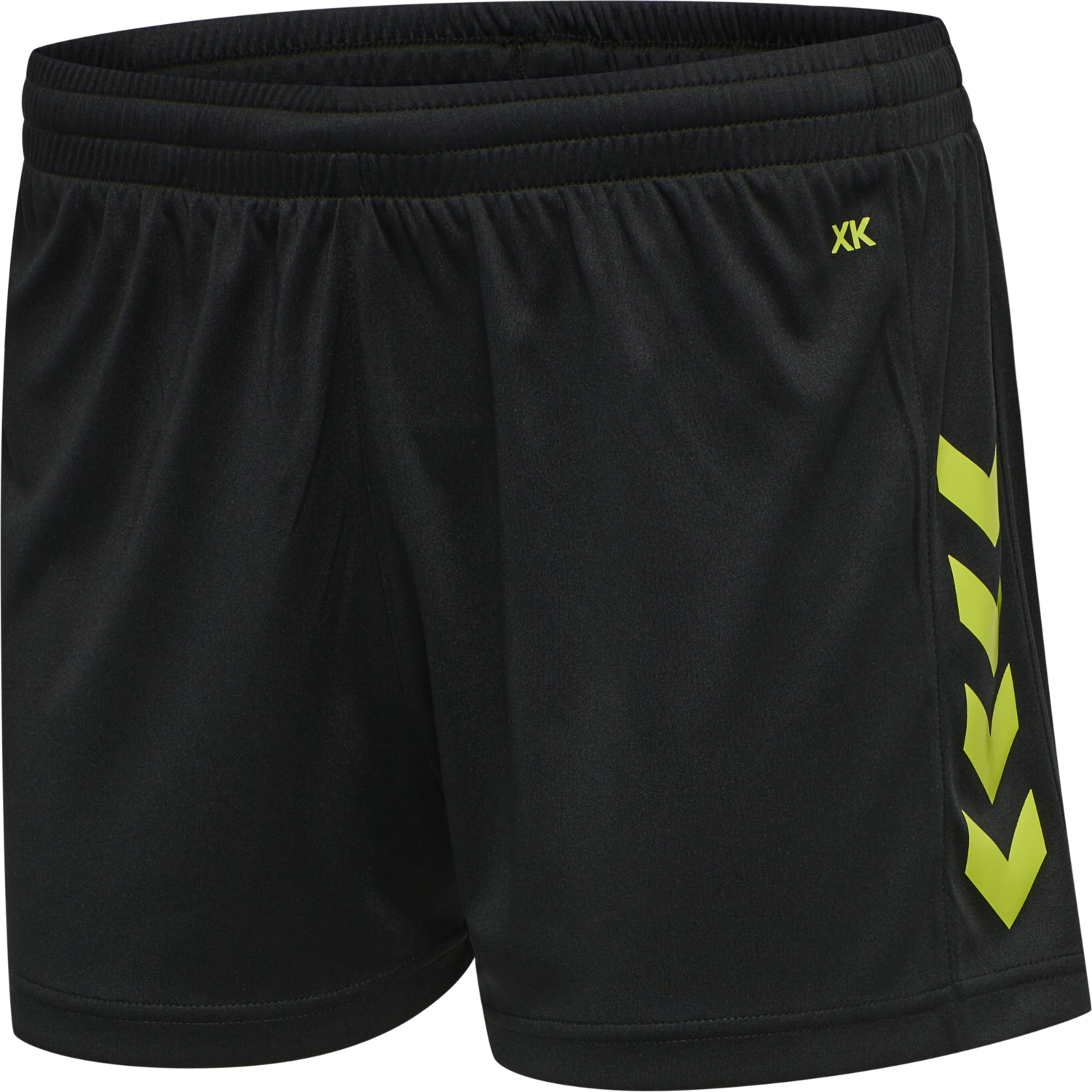 hmlCORE XK POLY SHORTS WOMAN, BLACK/LIME POPSICLE, packshot