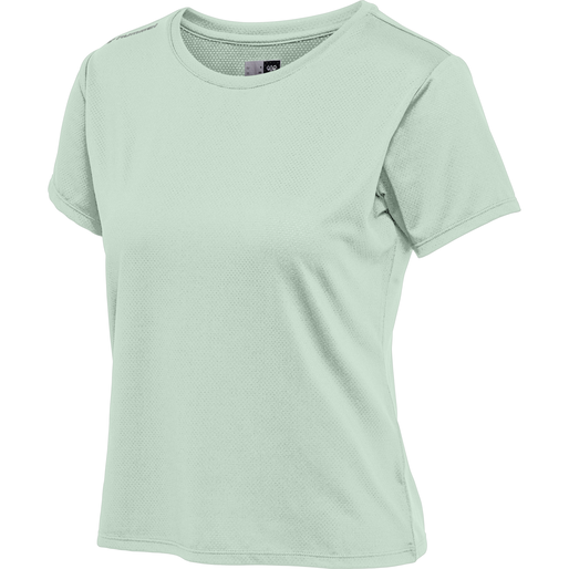 hmlMT AURA MESH T-SHIRT, SILT GREEN, packshot
