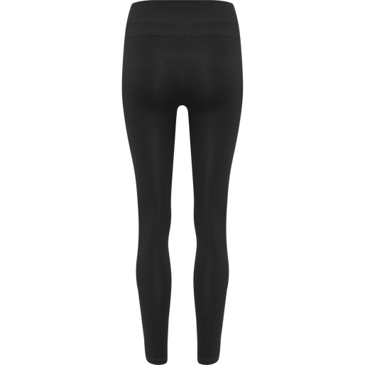 hmlTIF SEAMLESS HIGH WAIST TIGHTS, BLACK, packshot