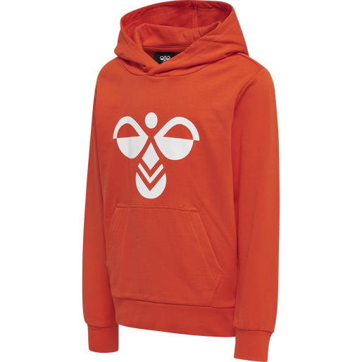 hmlCUATRO HOODIE, CHERRY TOMATO, packshot