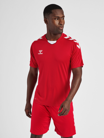 hmlCORE XK POLY JERSEY S/S, TRUE RED, model