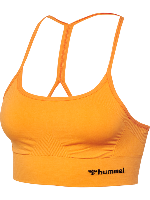 hmlTIFFY SEAMLESS SPORTS TOP, BLAZING ORANGE, packshot