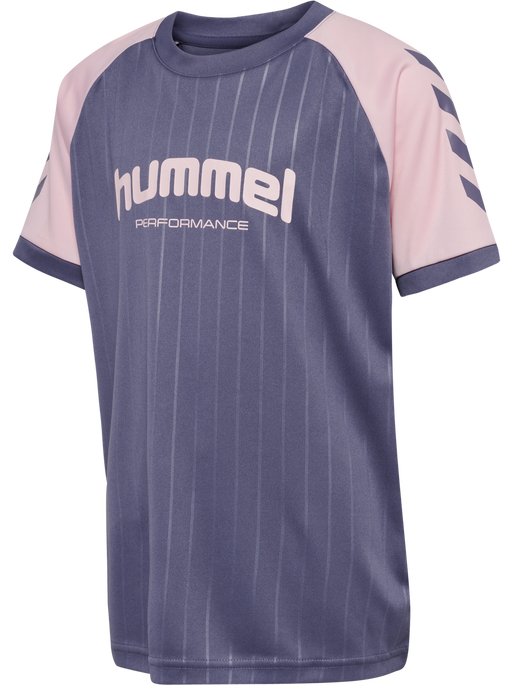 hmlJR GOAL STRIPE SET, HERON hmlJR GOAL STRIPE SET, HERON, packshot