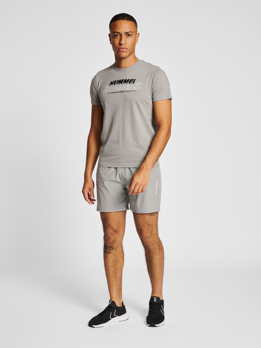 hummel TE BASE WOVEN SHORTS - SHARKSKIN