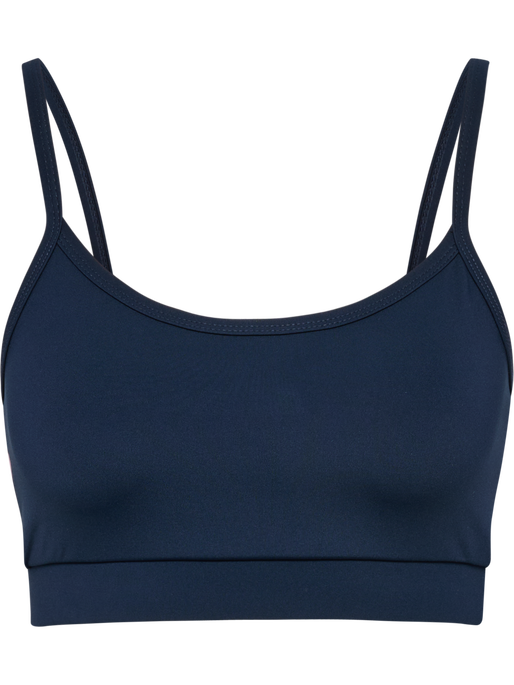 hmlPULSE PIPING LIGHT SUPPORT BRA, DRESS BLUES/MARS RED, packshot