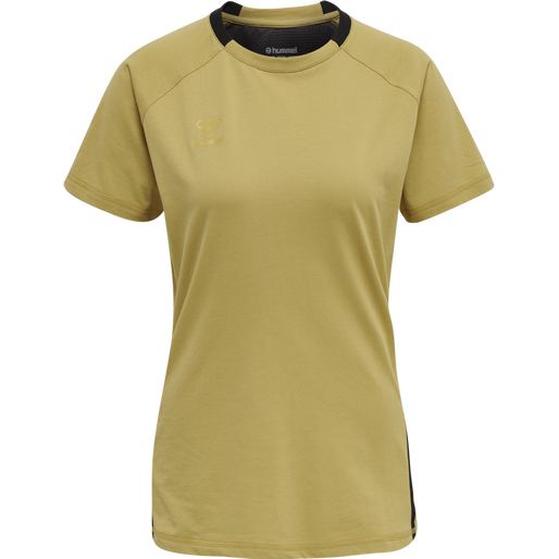 hmlCIMA XK T-SHIRT S/S WOMAN, ANTIQUE GOLD, packshot