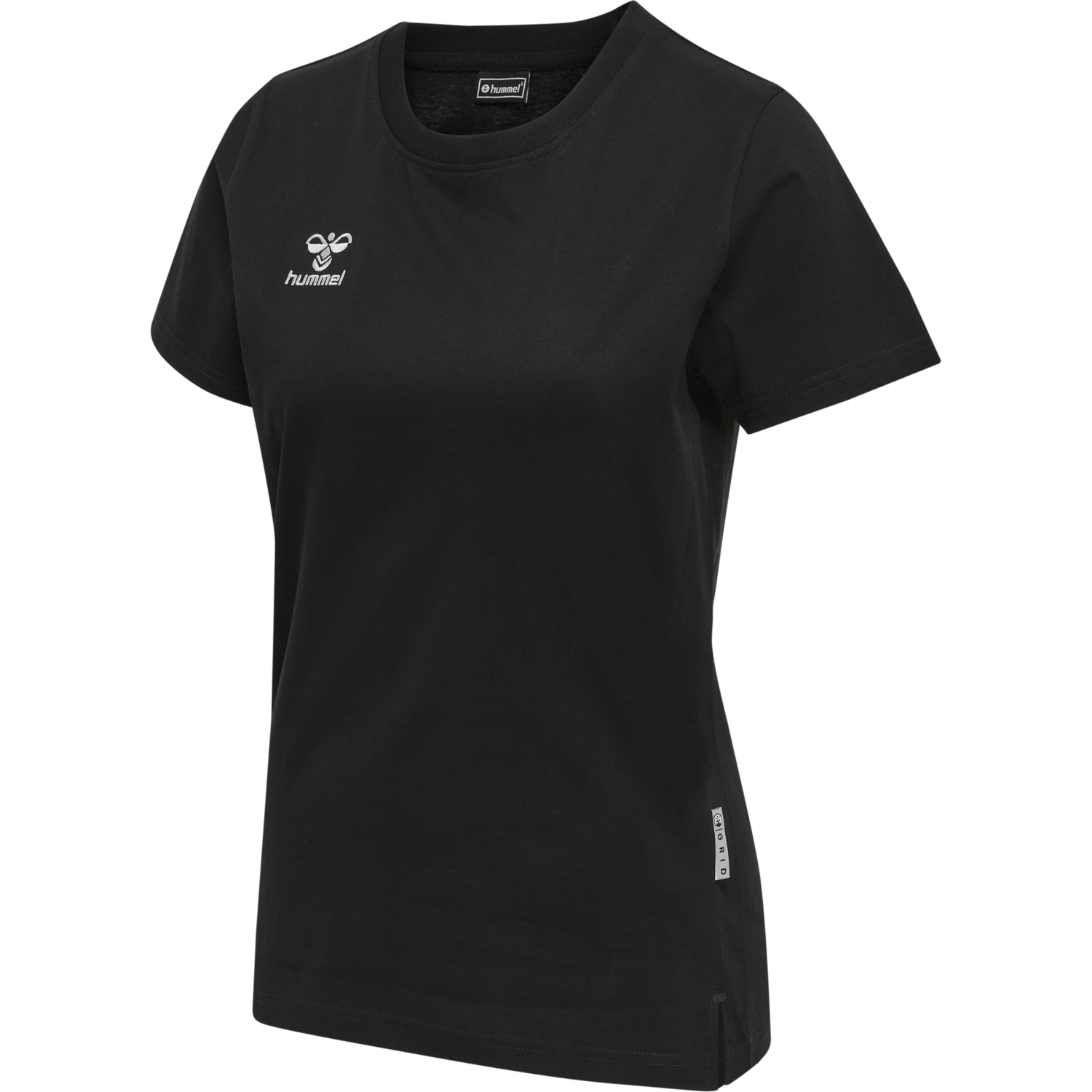 hmlMOVE GRID COTTON T-SHIRT S/S WOM, BLACK, packshot