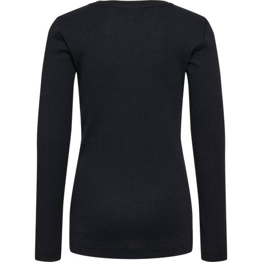 hmlREVE T-SHIRT  L/S, BLACK, packshot