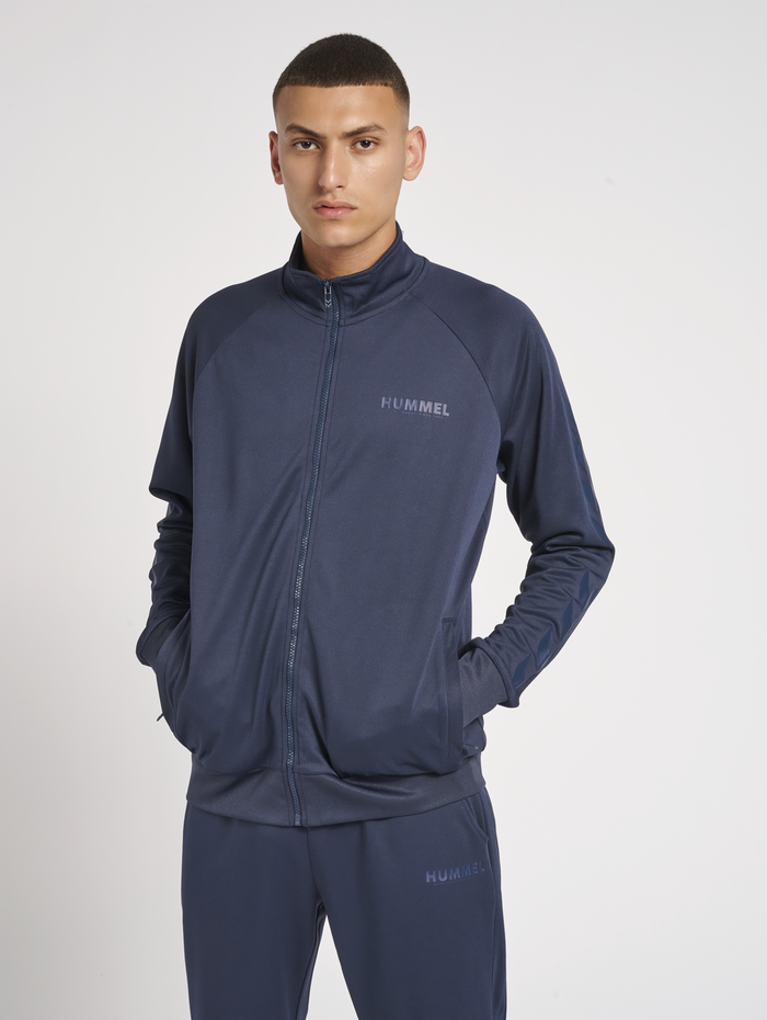 hummel AUTHENTIC POLY ZIP JACKET BLACK WHITE hummel