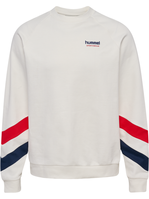 hmlOVERSIZED CREW SPORTSWEAR, BLANC DE BLANC/BLANC DE BLANC hmlOVERSIZED CREW SPORTSWEAR, BLANC DE BLANC/BLANC DE BLANC, packshot