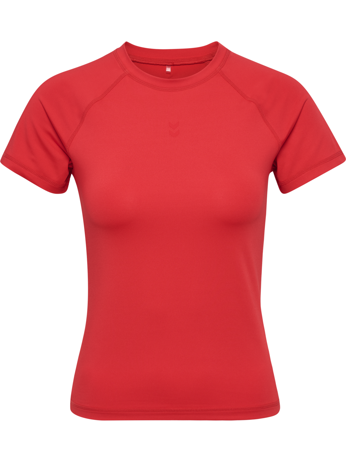 hmlPRIMA W T-SHIRT S/S, CHINESE RED, packshot