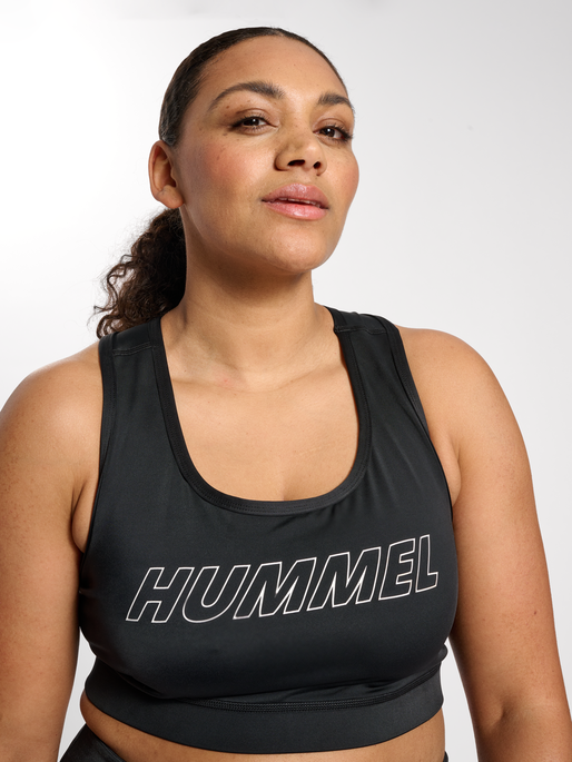 hummel TE CURVY SPORTS BRA PLUS - BLACK