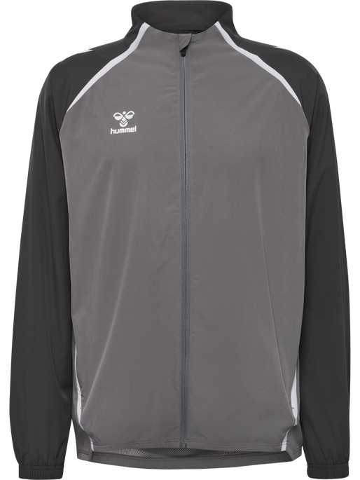hmlLEAD 2.0 WOVEN JACKET, STEEL GRAY/ASPHALT, packshot