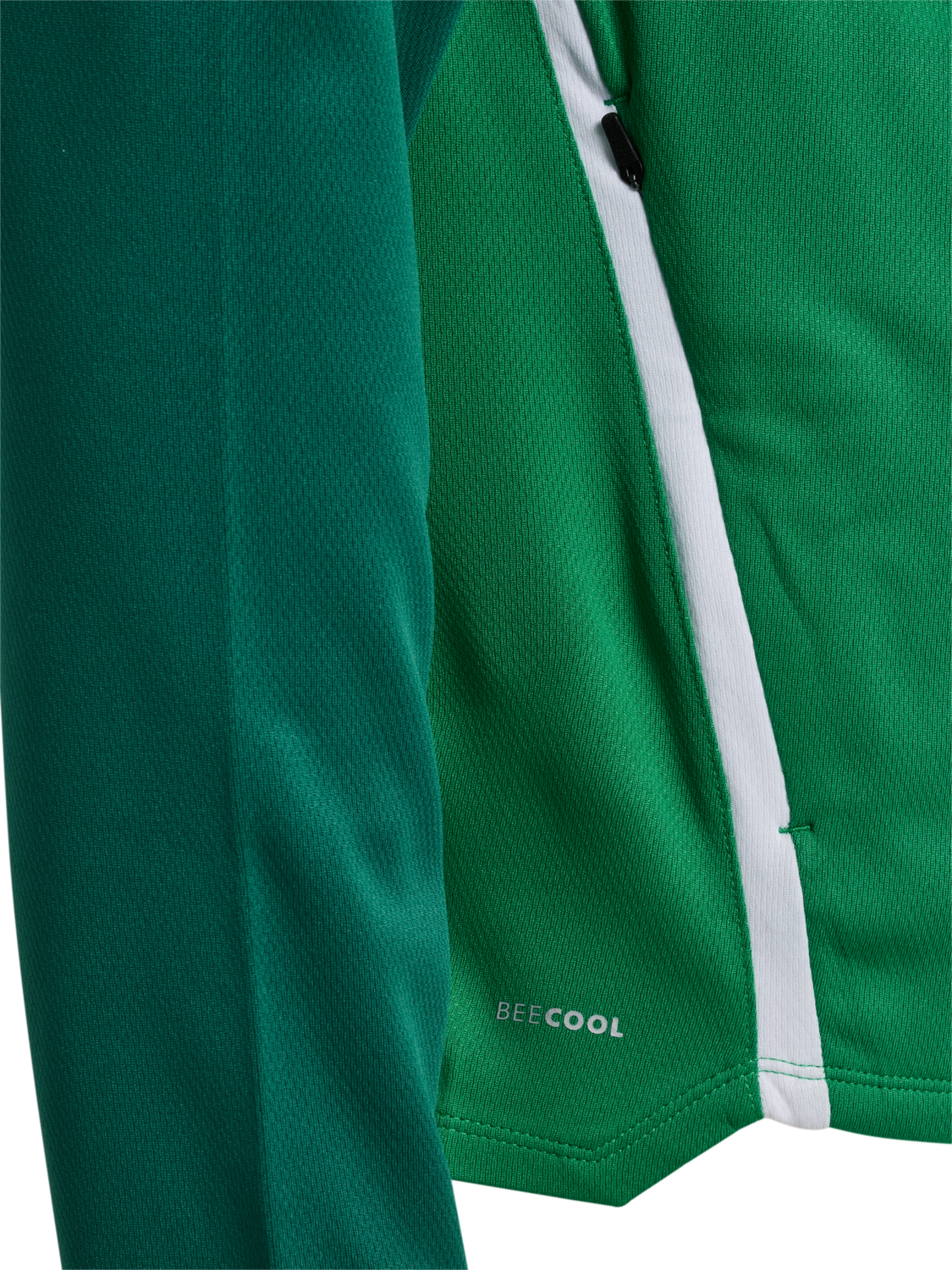 hmlLEAD 2.0 ZIP HOODIE, JELLY BEAN/EVERGREEN, packshot