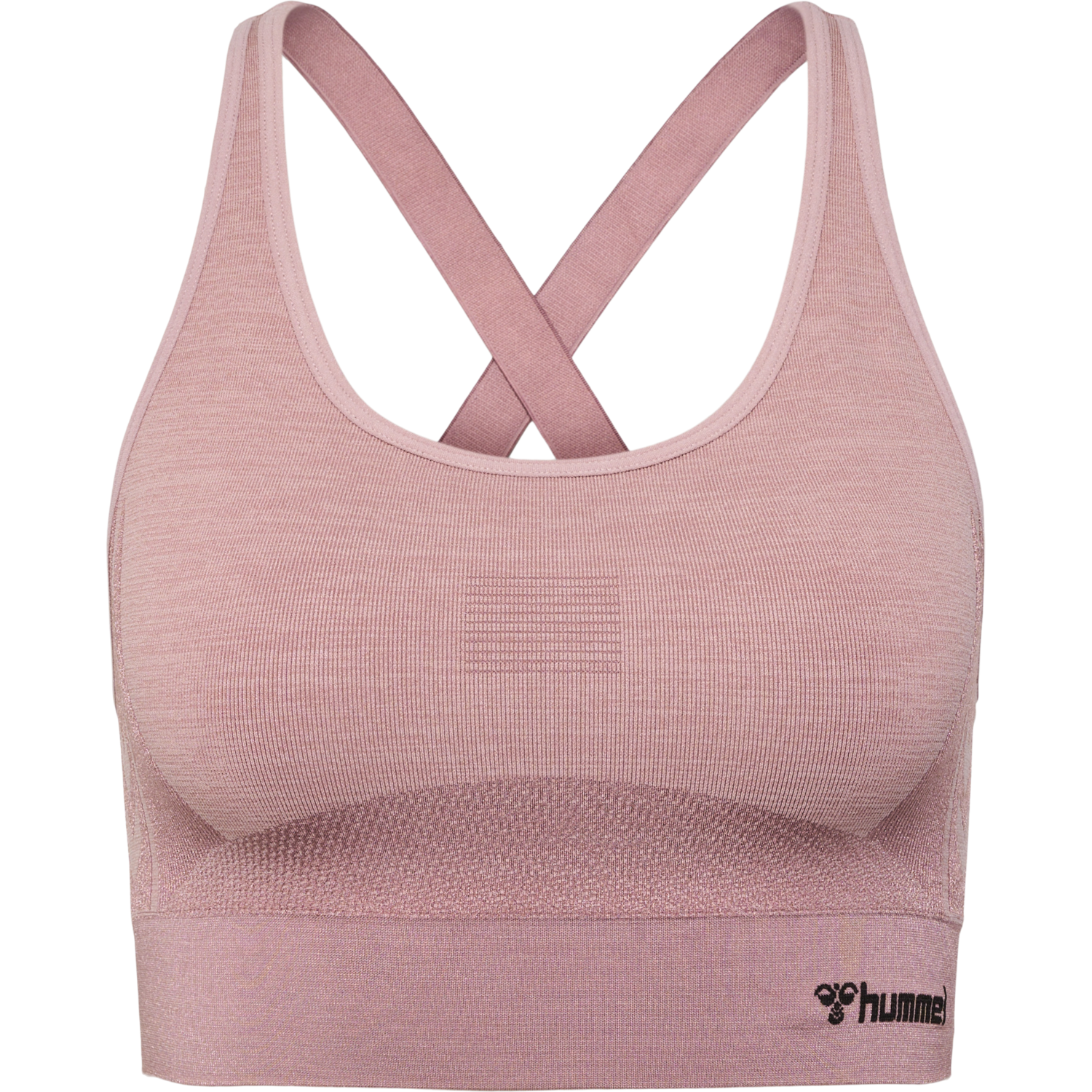 hmlCLEA SEAMLESS  SPORTS TOP, WOODROSE/ROSE TAUPE MELANGE, packshot