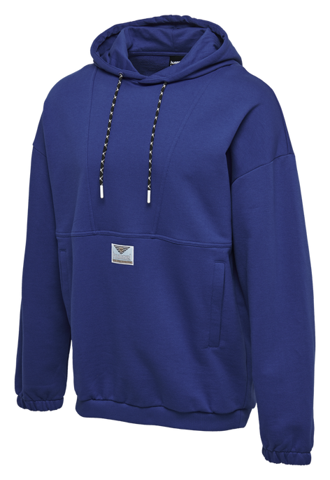 hmlHYGGE LOOSE HOODIE, MAZARINE BLUE, packshot