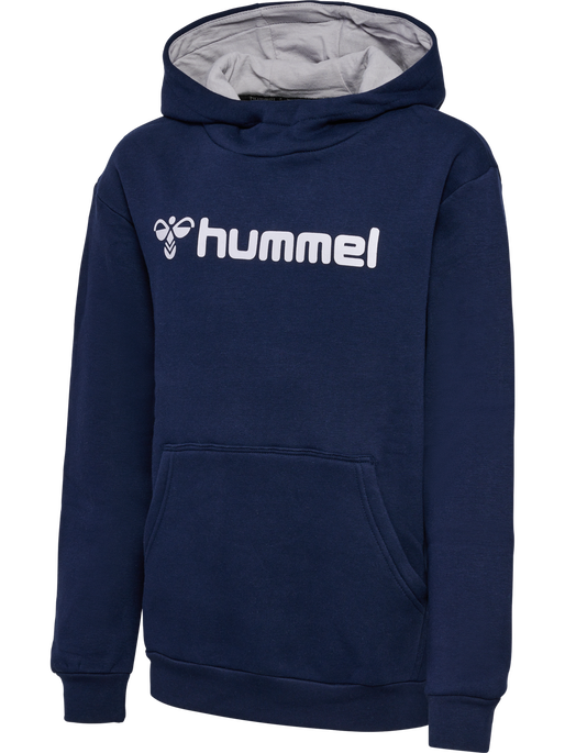 hmlMOVER COTTON HOODIE KIDS, MARINE, packshot