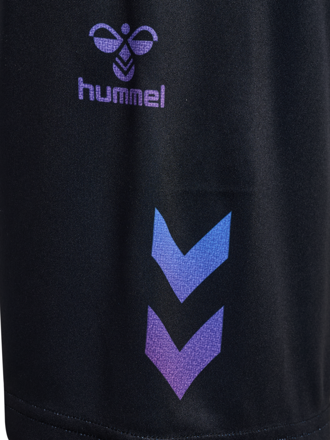 hmlSHIMMER SHORTS, BLACK/CAYENNE, packshot