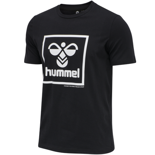 hmlISAM T-SHIRT, BLACK, packshot