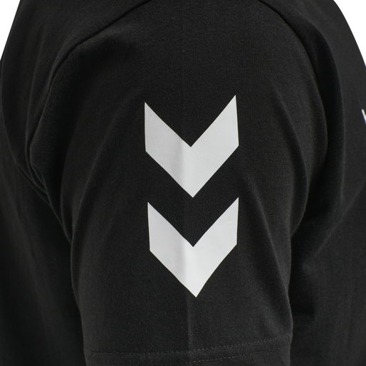 HMLGO COTTON T-SHIRT S/S, BLACK HMLGO COTTON T-SHIRT S/S, BLACK, packshot