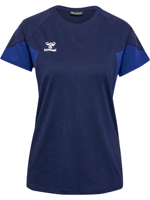 hmlTRAVEL T-SHIRT S/S WOMAN, MARINE, packshot