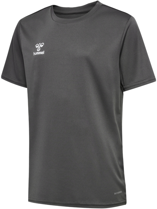 hmlESSENTIAL JERSEY S/S KIDS, STEEL GRAY, packshot