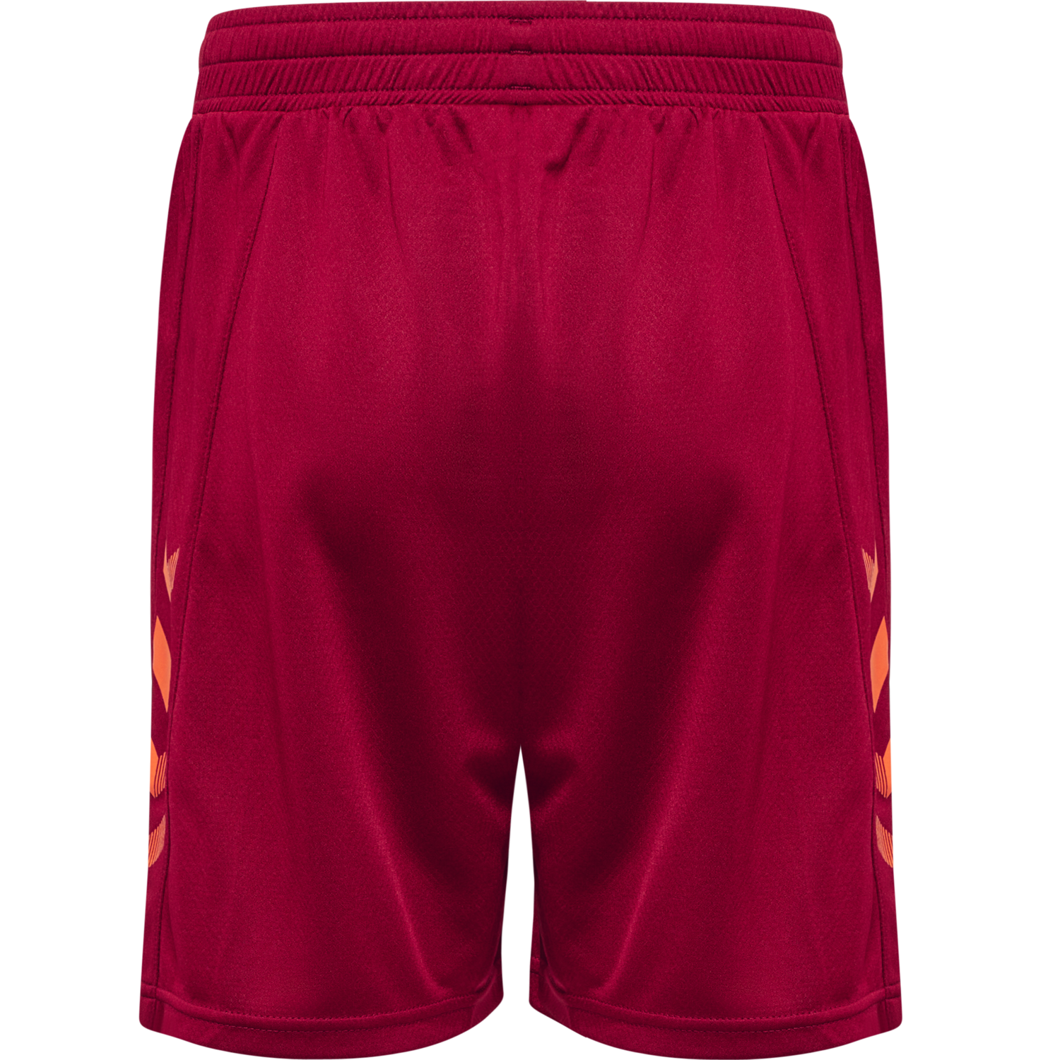 hmlONGRID POLY SHORTS KIDS, RHUBARB/NASTURTIUM, packshot