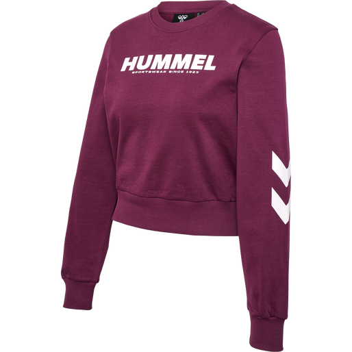 hmlLEGACY WOMAN SWEATSHIRT, GRAPE WINE, packshot