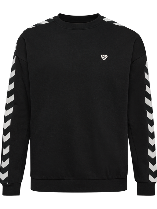 hmlARCHIVE LOOSE FIT SWEATSHIRT, BLACK, packshot
