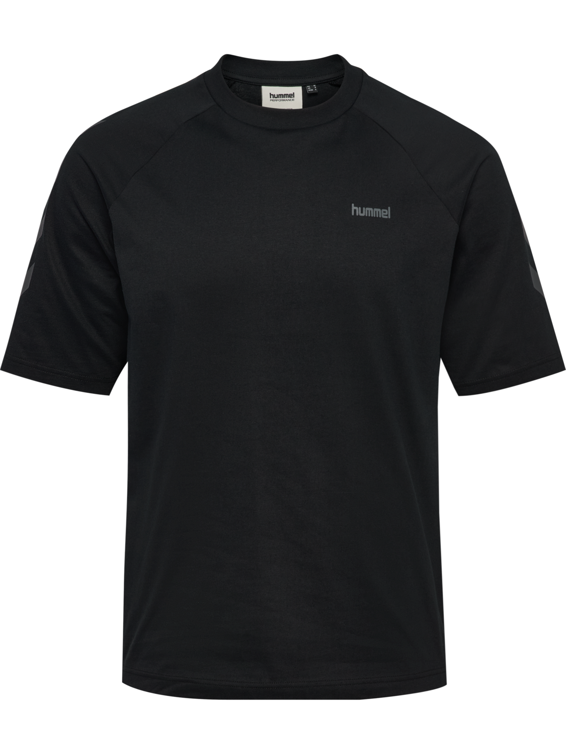 hmlKEEPER CHEVRON T-SHIRT S/S, BLACK, packshot