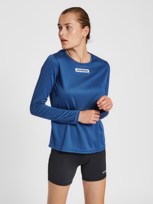 hmlTE TOLA T-SHIRT L/S, INSIGNIA BLUE, model