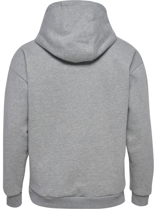 hmlLOOSE HOODIE BEE, GREY MELANGE, packshot