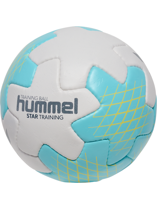 hmlSTAR TRAINING HB, OFF WHITE/LIGHT BLUE/YELLOW, packshot