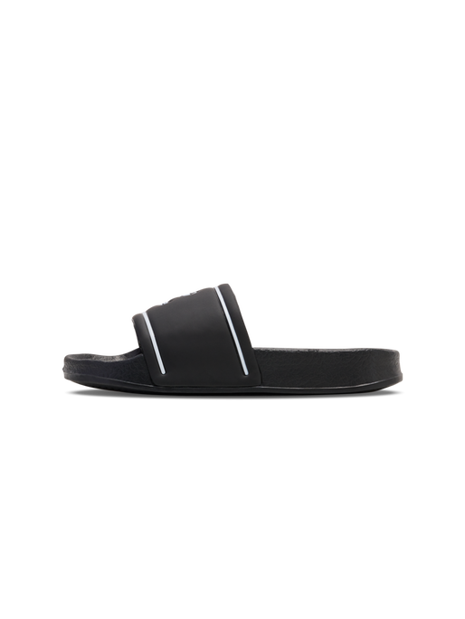 POOL SLIDE JR , BLACK/WHITE, packshot
