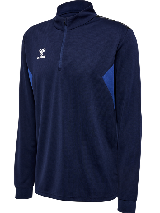 hmlAUTHENTIC HALF ZIP SWEAT, MARINE, packshot