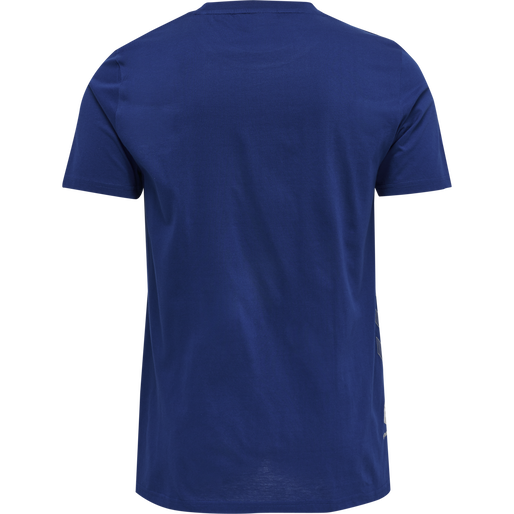 hmlMOVE GRID COTTON T-SHIRT S/S, SODALITE BLUE, packshot