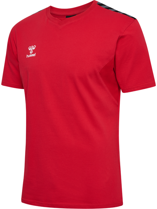 hmlAUTHENTIC CO T-SHIRT S/S, TRUE RED, packshot