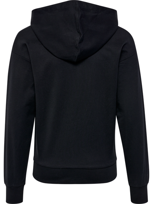 HMLLEIDEN HOODIE, BLACK IRIS/OIL BLUE, packshot