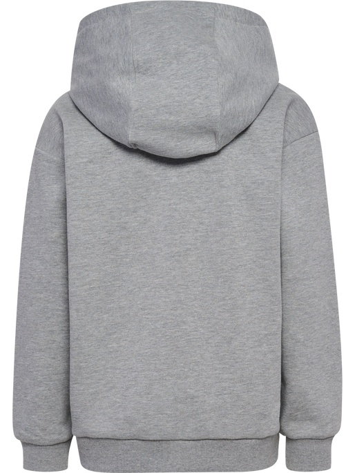 hmlJR LOOSE HOODIE BEE, GREY MELANGE hmlJR LOOSE HOODIE BEE, GREY MELANGE, packshot