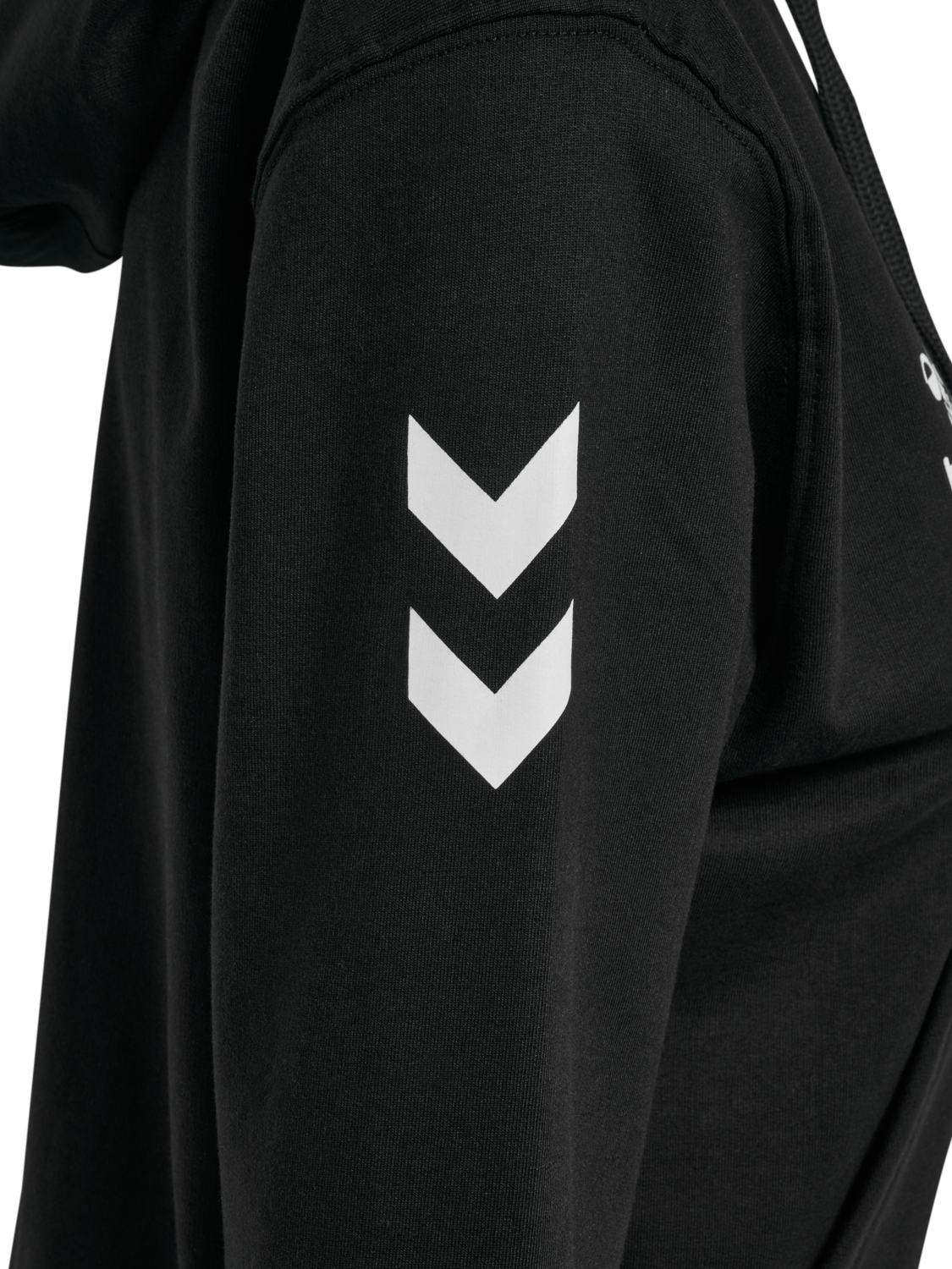 hmlGO 2.0 CHEVRON ZIP HOODIE WOMAN, BLACK, packshot