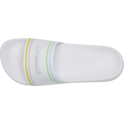 POOL SLIDE RETRO, WHITE/MULTICOLOR, packshot