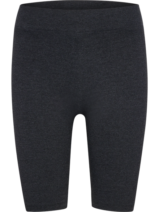 hmlPULSE LOGO MW SHORT TIGHTS, BLACK MELANGE, packshot