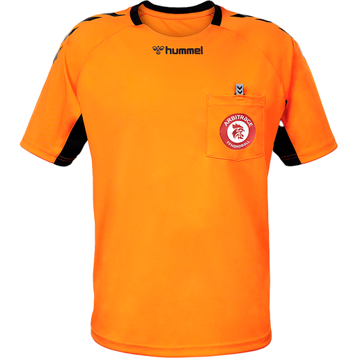 FFHB REFEREE YOUTH JERSEY S/S, ORANGE TIGER, packshot