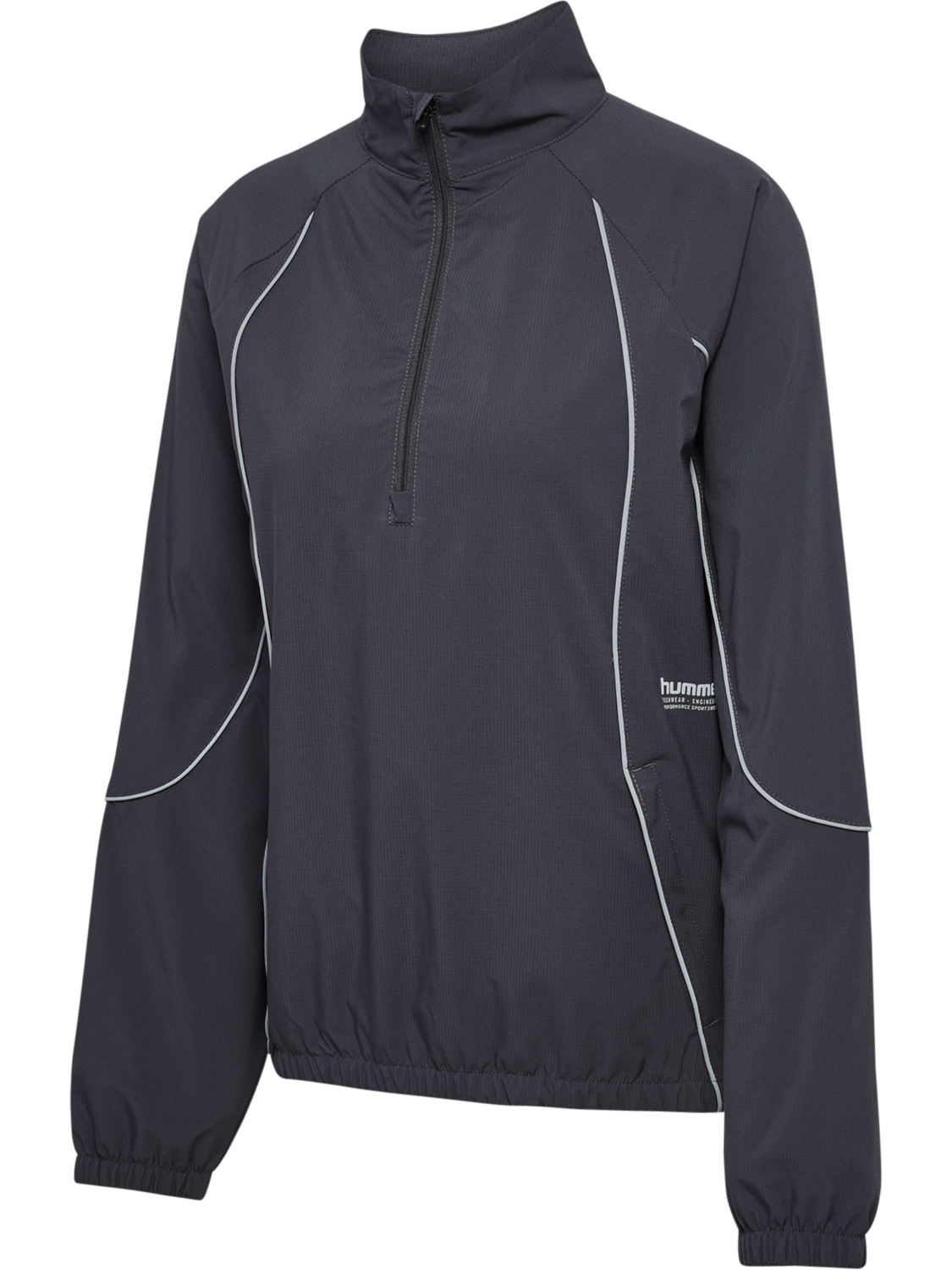 hmlPULSE WOVEN W HALF ZIP, EBONY, packshot