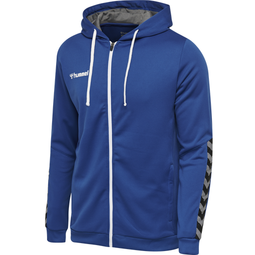hummel AUTHENTIC POLY ZIP HOODIE TRUE BLUE hummel
